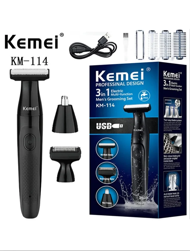 مكينة الحلاقة الرجالية من كيمي  Kemei Men's Electric Shaver