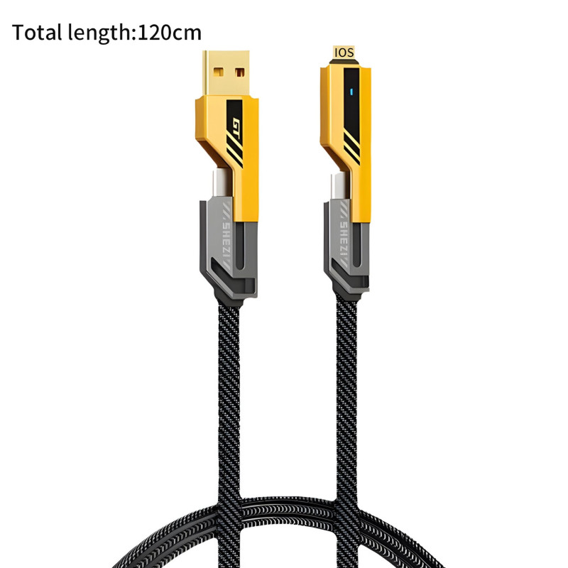 كيبل شحن سريع 4 في 1 4-in-1 Fast Charging Cable