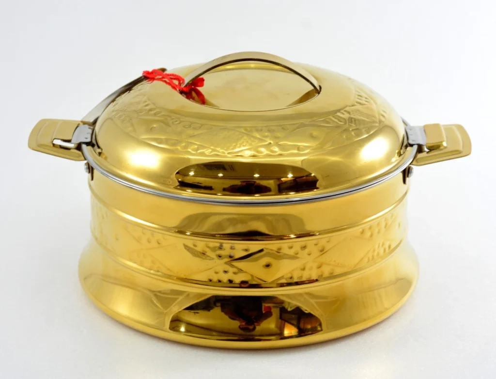 AVCI HOME MAKER AMBER NAKSHI GOLD HOT CASSEROLE 3500ML