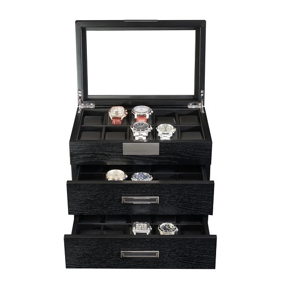 30 Slots Wooden Watch Box