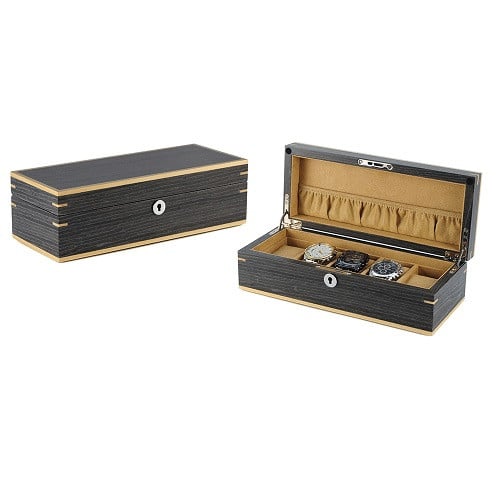 5 Slots Wooden Watch box