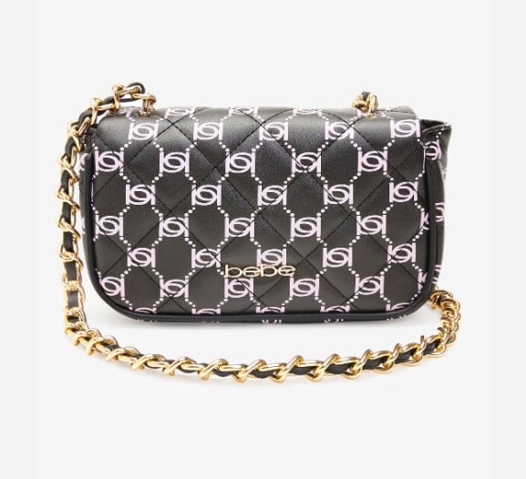 Bebe Liv Logo Print Crossbody Bag