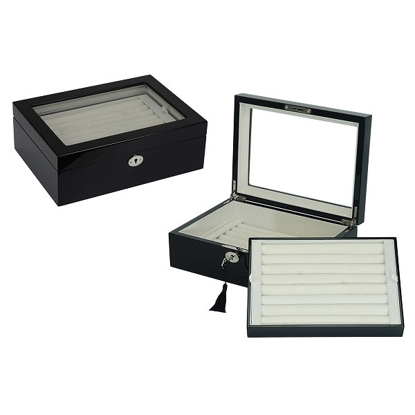 72 Pair Wood Cufflinks Box