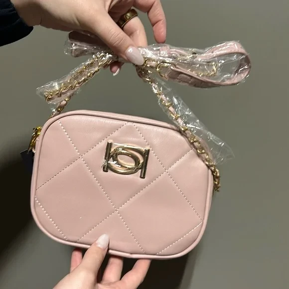 Brand New Bebe Gio Square Crossbody Mauve