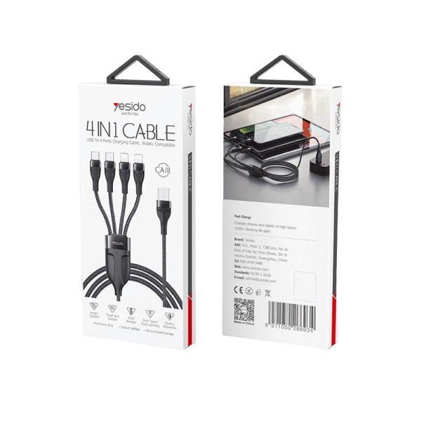 Yesido CA111 4 in 1 Cable