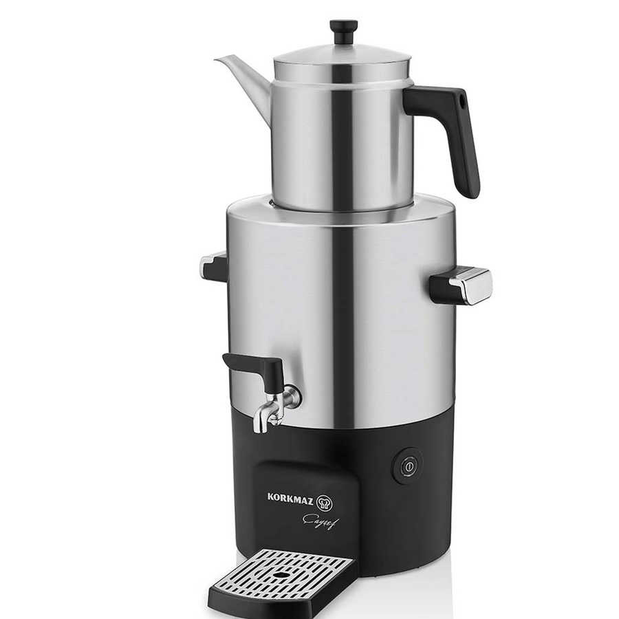 KORKMAZ CAYSEF SAMOVAR INOX/CHROME