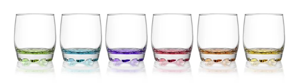 LAV-CORAL ADORA GLASS 290cc 6PC ST