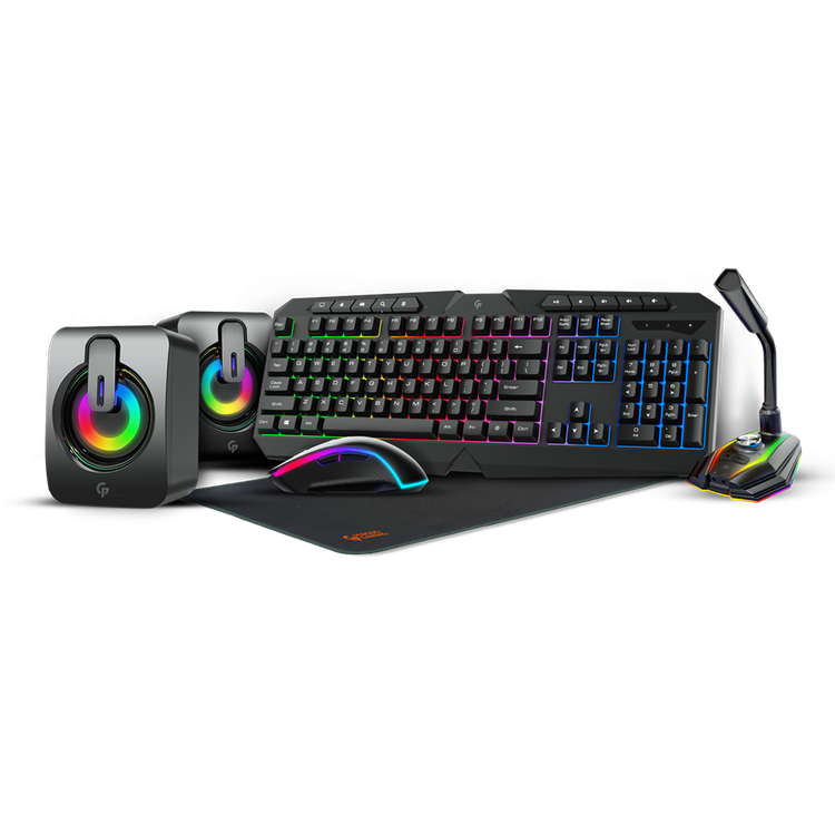 مجموعة قيمنج ٥ في ١ من بوروردو Porodo 5 in 1 gaming set