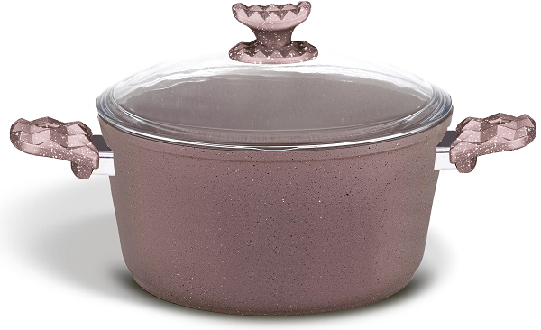 AVCI HOME MAKER  GRANITEC ROSEGOLD CASSEROLE 28CM