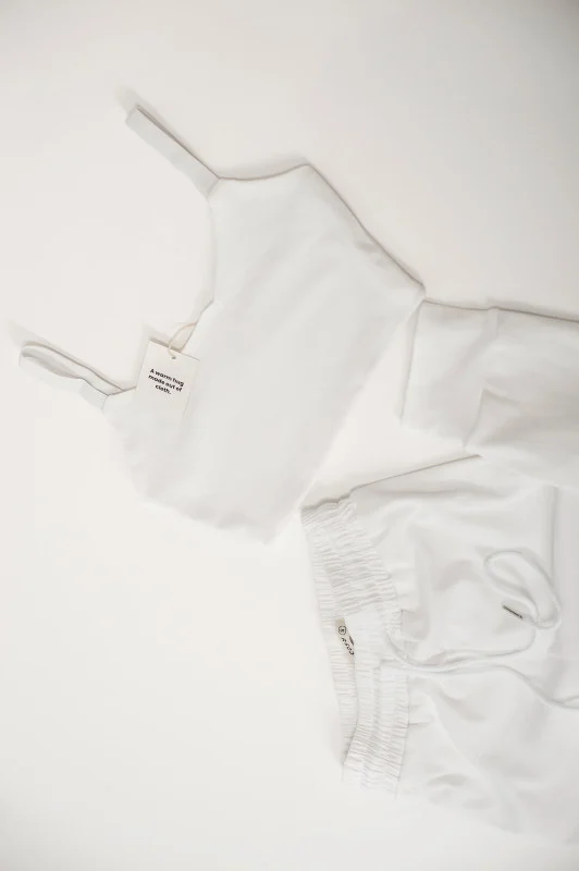 BeCosy loungewear petite white set
