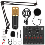 ميكروفون  احترافي مع ميكسر Professional Microphone With Mixer