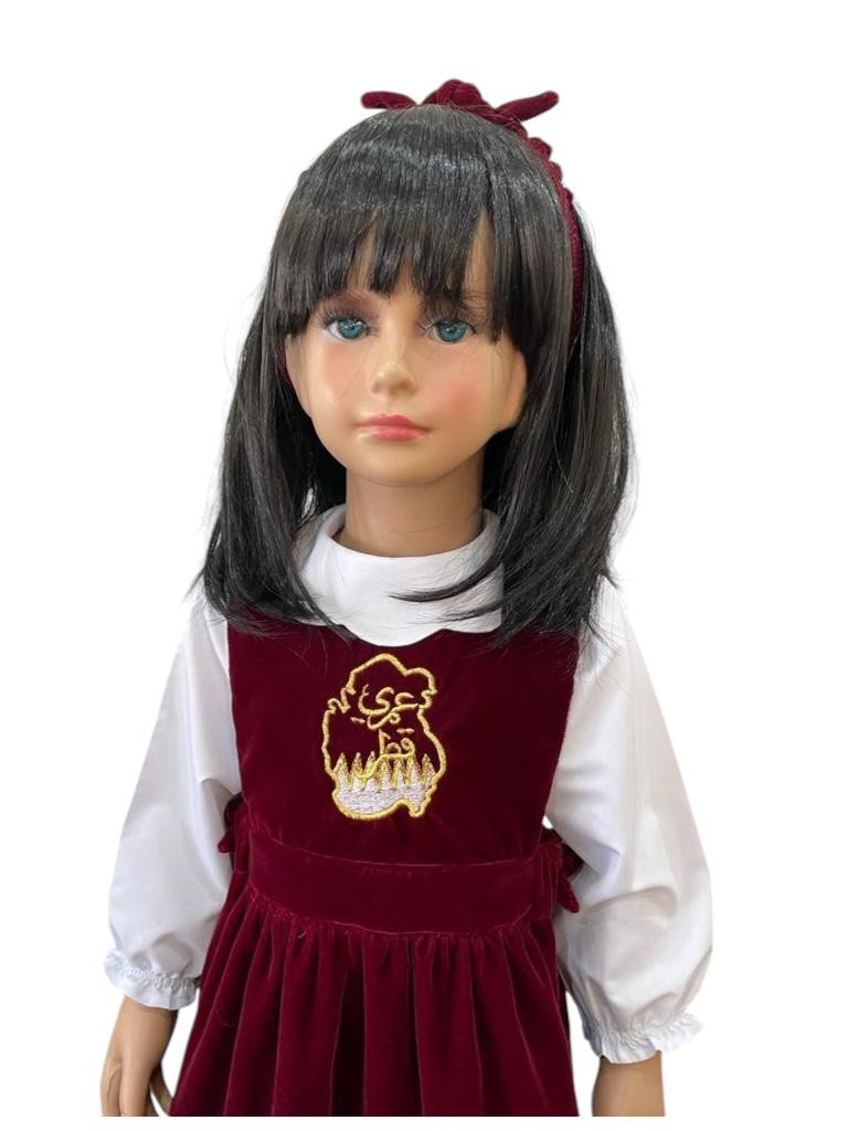 National day Baby dress set ( embroidered logo design)