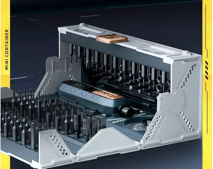 JM-8192 180 in 1 CR-V Precision Multi-bit Screwdriver with Mini Toolbox Container