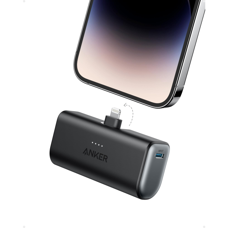 Anker Nano Power Bank (12W, Built-In Lightning Connector)