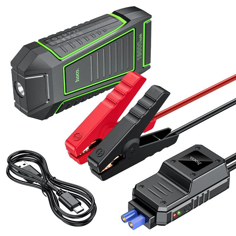جهاز هوكو لتشغيل السياره وباور بانك 10000 ملي أمبيرHoco Car Jump Starter & Power Bank 10,000mAhHoco