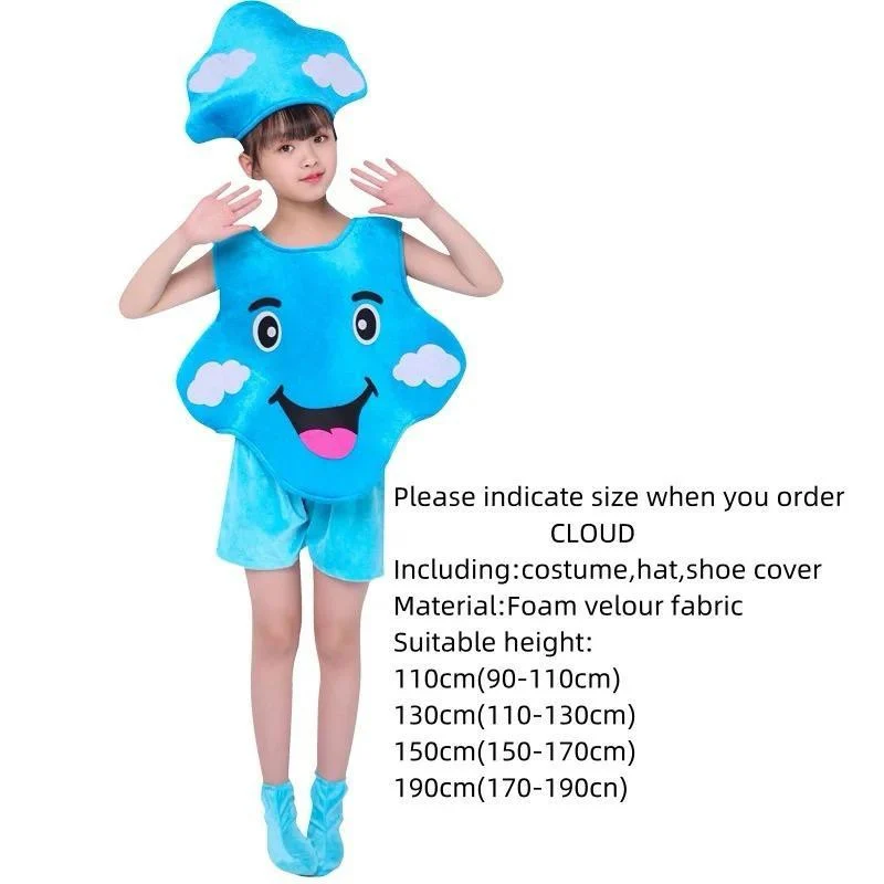 Cloud Costume with short trousers and Hat