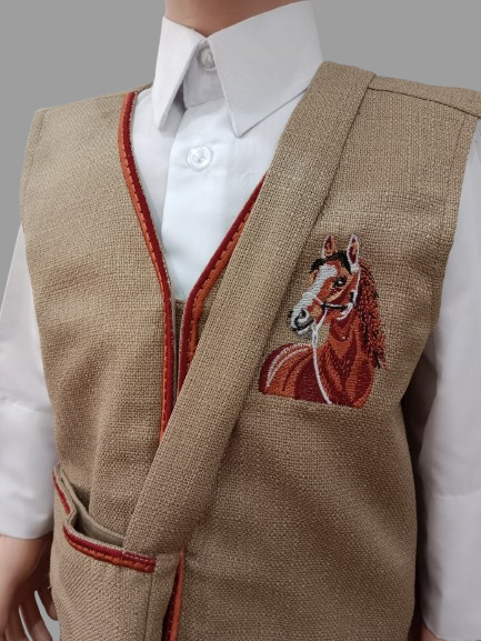 Attire for kids/set ( vest, bag, cap)