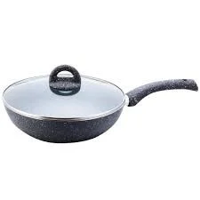 WONDERCHEF GRANITE 24CM WOK WITH LID GREY-60004700