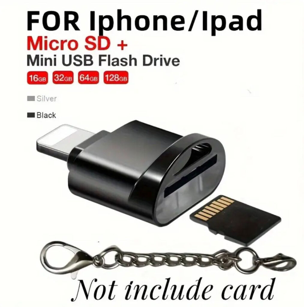 ادابتر شرائح الذاكرة للايفون iPhone Memory Card Adapter
