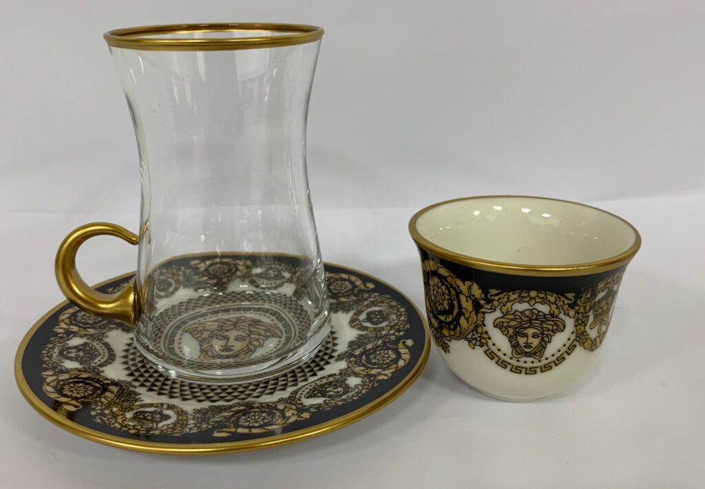 AVCI HOME MAKER VERSO 5 -55553 GOLD 18 PCS TEA & MIRRA SET