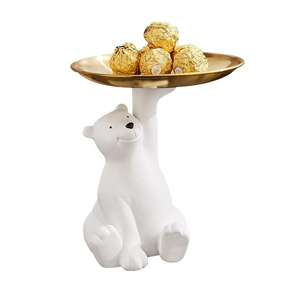 Cute White Bear Tray