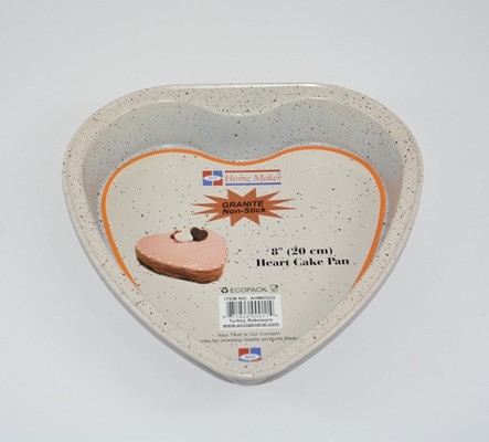 AVCI HOME MAKER GRANITE-20CM HEART SHAPED TIN