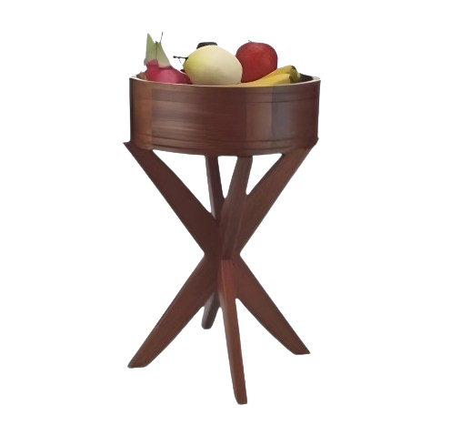 HADI WOODEN DISPLAY STAND W/ BOWL 18 CM