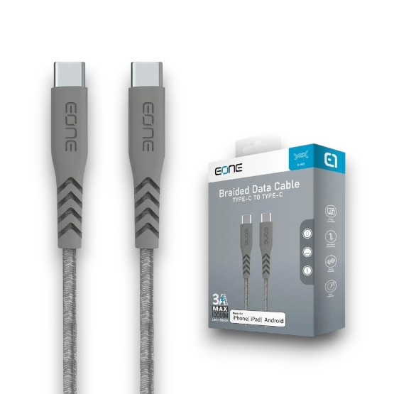 EONE - Braided Data Cable PDTYPE-C TO TYPE-C (E1203038)