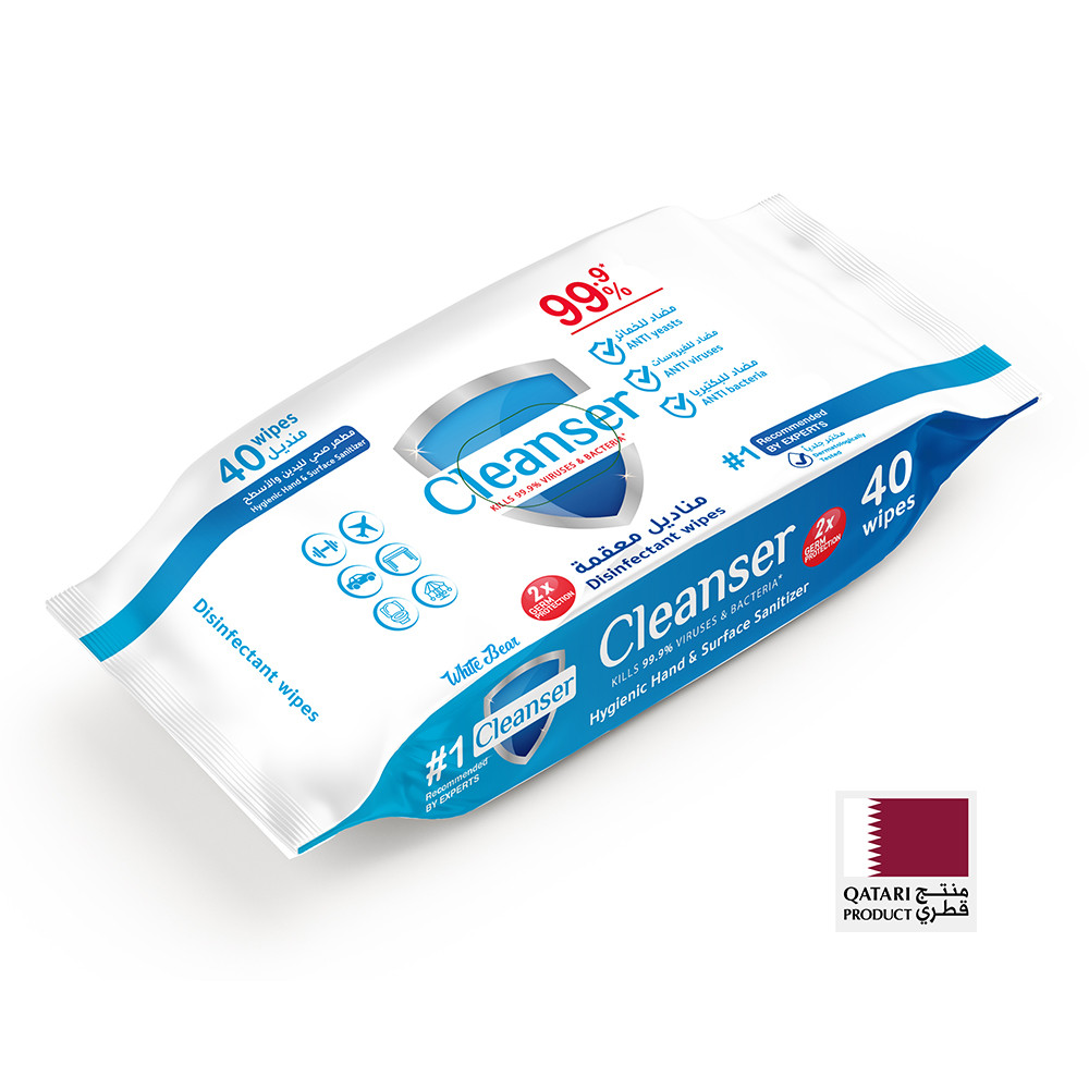 cleanser disinfectant40 مناديل كلينسر المعقمة