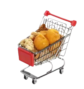 HADI FRENCH FRIES BASKET TROLLEY CART