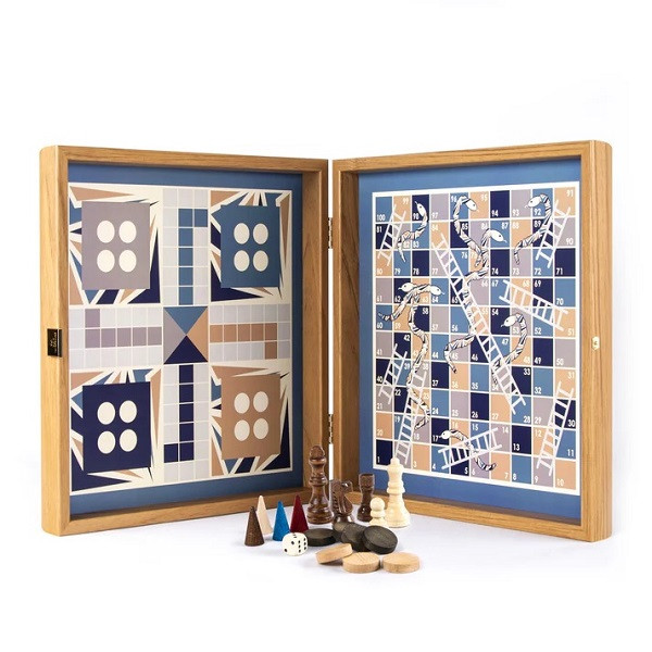 Navy Blue 4-in-1 Combo Game Set