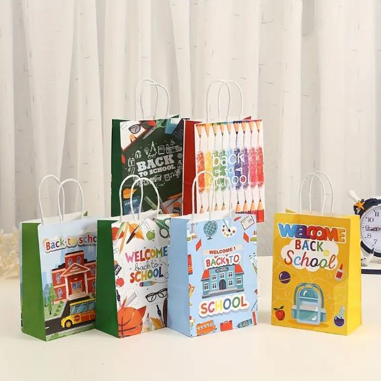 24pcs Back To School Gift Bags With Handle