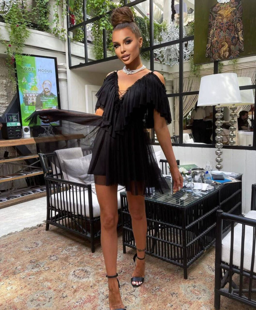 Black Chiffon-Like Dress