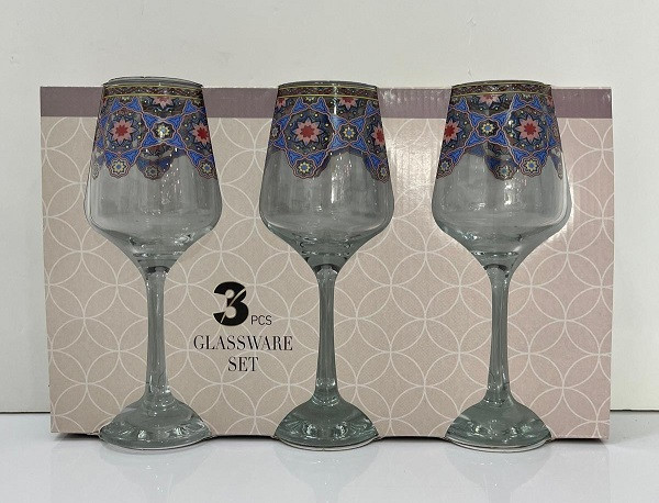 AVCI HOME MAKER LAL GOBLET 295cc 3PC ST DS-02