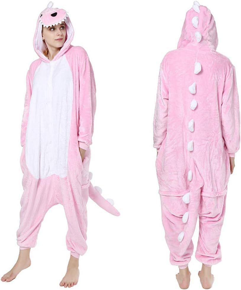 Pink Dinosaur Costume Overall