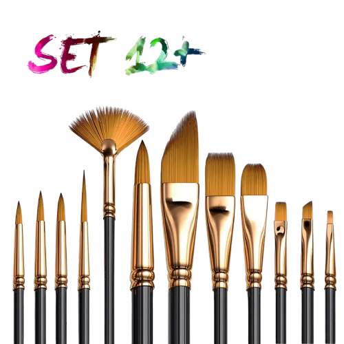 12pcs Oil Painting Brushes