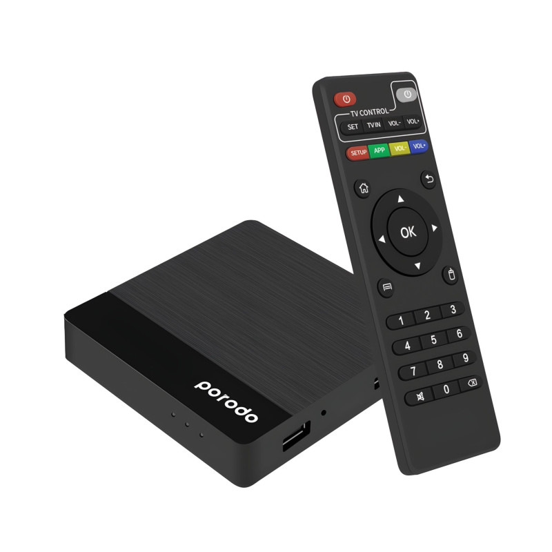 جهاز بوروودو لتشغيل الفيديو على أندرويد Porodo Android TV Box
