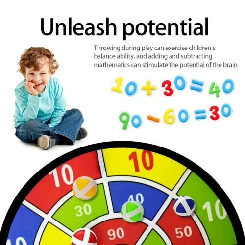 6pcs Sticky Ball Dart Plate Set