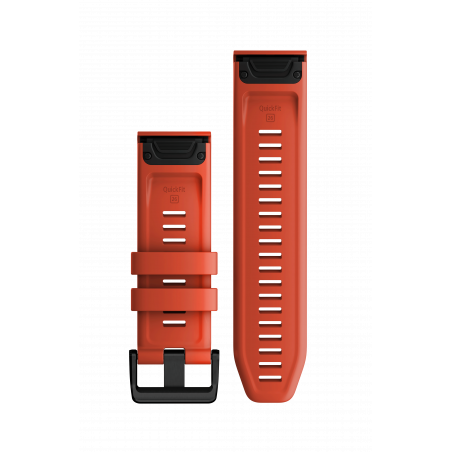 BAND FENIX 7X 26MM QUICK FIT FLAME RED SILICONE 010-13117-04