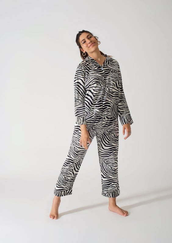 Be Cosy PJ set in zebra print