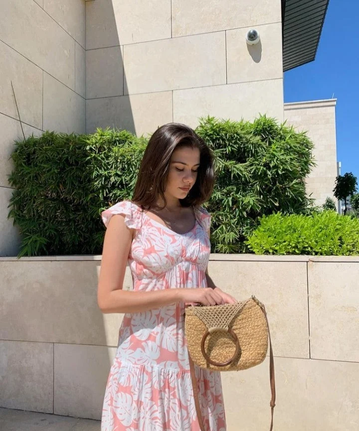 Soft pink summer dress