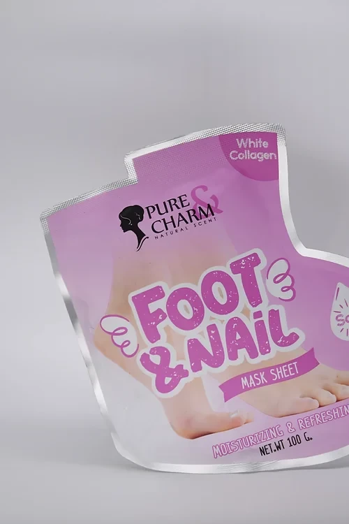Pure Charm foot&nail mask sheet with collagen