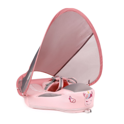 Children's chest belt with non-inflatable canopy, ( pink Unicorn) (High quality)