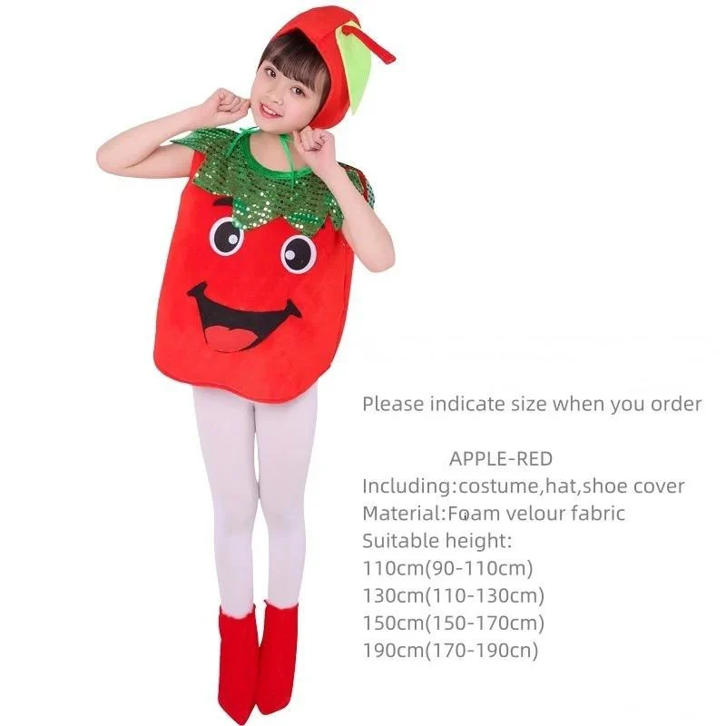 Apple Costume with Hat and shoe Cover