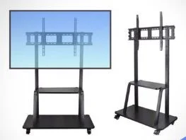 Mobile TV Stand for 50 - 120 inches Screens with 4 Swivel Wheels