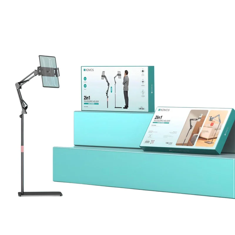 ستاند ارضي مرن ادامس ٢ في ١ للجوال والايبادAdmos 2-in-1 Flexible Floor Stand for Phone and iPad