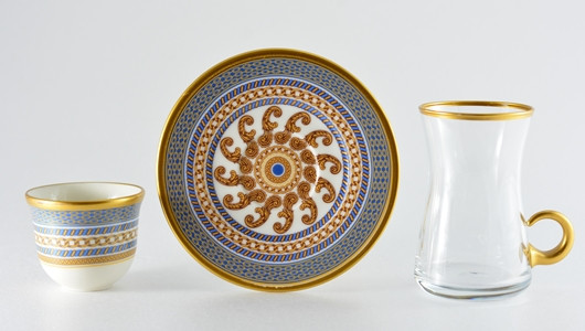 AVCI HOME MAKER AROBBA-42361 18 PCS TEA & MIRRA SET