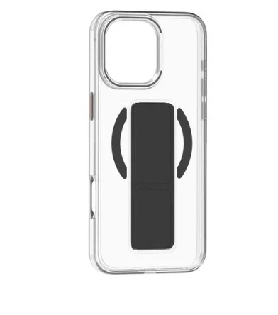 Wizard AVENTA Clear Case with Extendable Gripstand for iPhone 15 Pro/Pro Max