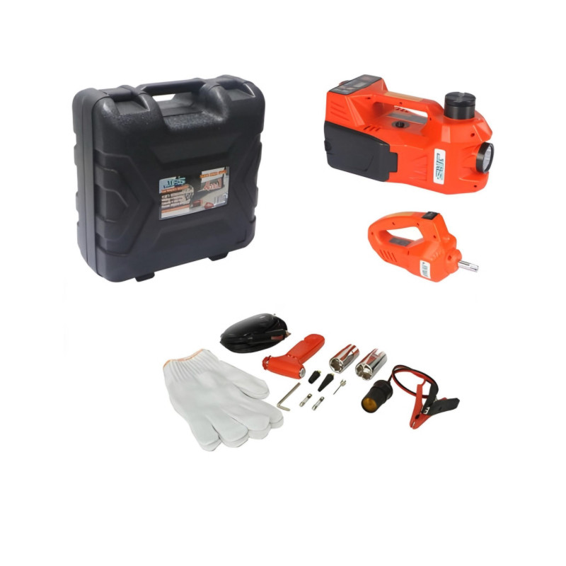 عدة جيك الكتروني ٤ في ١ 4 in 1 emergency car kits