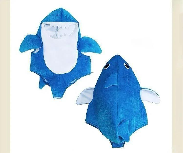 Baby shark costume blue